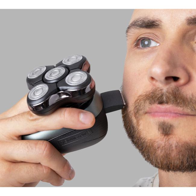 Remington RX7 Head Shaver for Men - 5 Head, Cordless, Waterproof, Pop-up Trimmer, XR1600