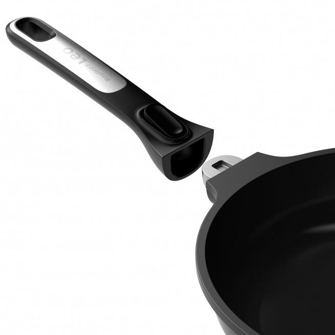 Berghoff 32cm Non-Stick Frying Pan with Detachable Handle, CeraGreen Coating, Induction Base, Oven Safe to 230°C, Black