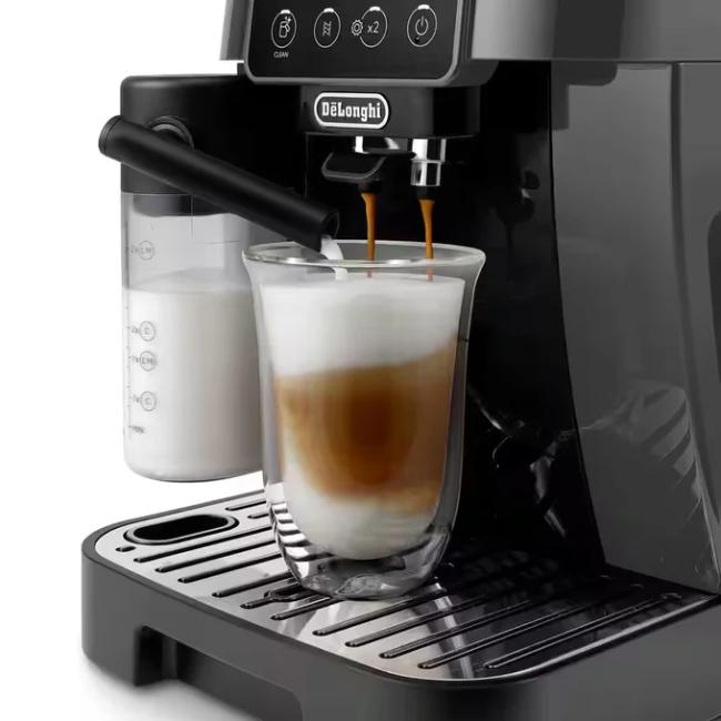 De'Longhi Magnifica Start ECAM220.61.GB Bean To Cup Automatic Coffee Machine - Grey Black, LatteCrema Hot, One-touch, 1.8L Water Capacity, 15 Bar, 1450W