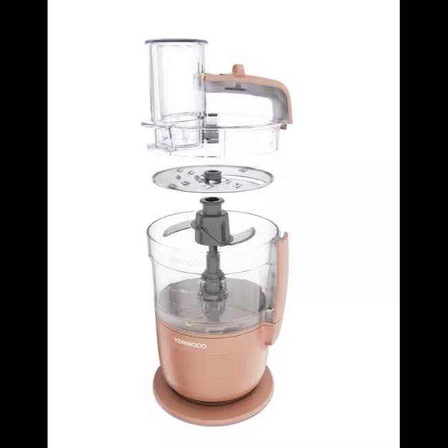 Kenwood MultiPro Go Food Processor Clay Red 650W Chopping Slicing Grating