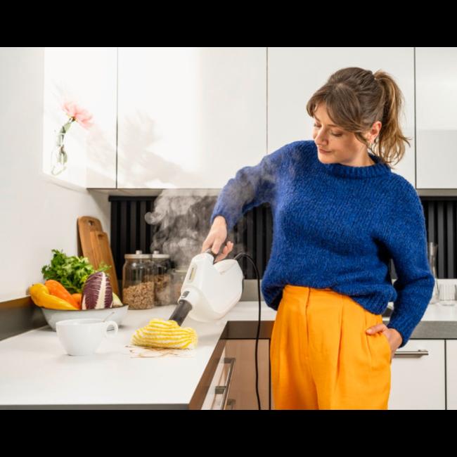 Karcher SC 1 Multi & Up Extra Handheld Steam Cleaner 1.516-420.0 - 4-in-1, 30 Sec Heat Up, Kills 99.99% Bacteria, Chemical-Free, 1300W, 200ml Tank, 5m Cable