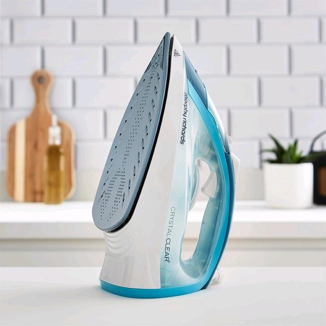 Morphy Richards Crystal Clear Steam Iron 2400W Blue White