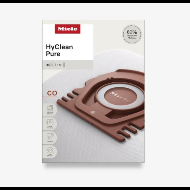 Miele HyClean Pure CO Vacuum Cleaner Bags for Guard M1 | 80% Recycled Material, >99.99% Filtration, Large Capacity, HyClose, Max Efficiency