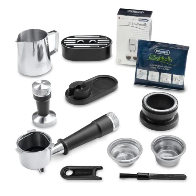 De'Longhi La Specialista Arte Bean to Cup Espresso Coffee Machine Stainless Steel Black 1.5L 8 Grind Settings 3 Temp Levels MyLatte Art Steam Wand EC9155.MB