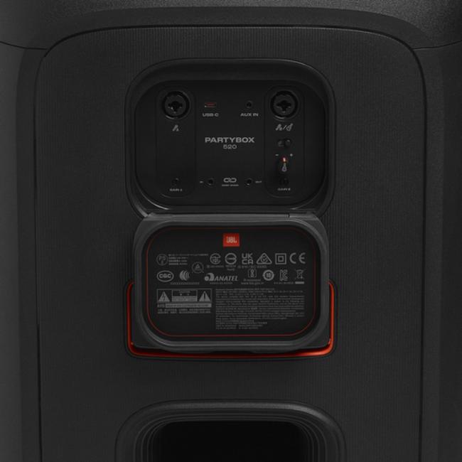 JBL PartyBox 520 Party Speaker 400w Black - AI Sound Boost, Lightshow, 15hr Playtime, IPX4 Splash Proof, Bluetooth, Auracast