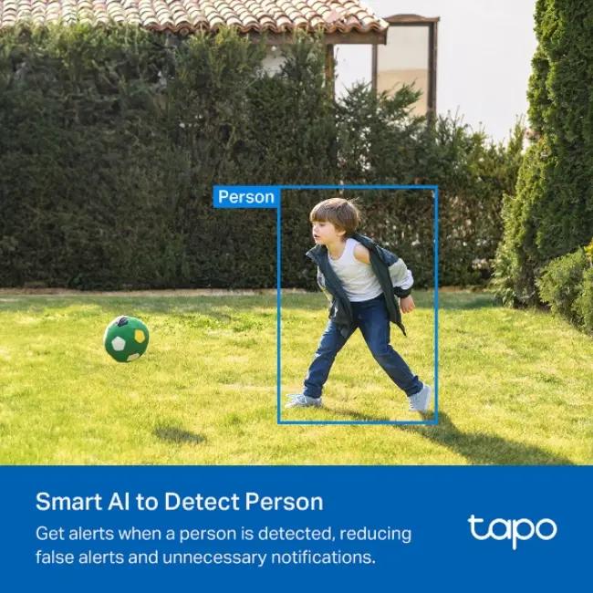 Tapo Smart Wire-Free Security Camera - Outdoor, 2K Resolution, Night Vision, Battery Powered