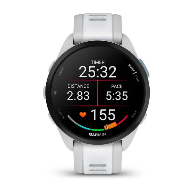 Garmin Forerunner 165 GPS Running Smartwatch Mist Grey/Whitestone AMOLED Display, Touchscreen, Garmin