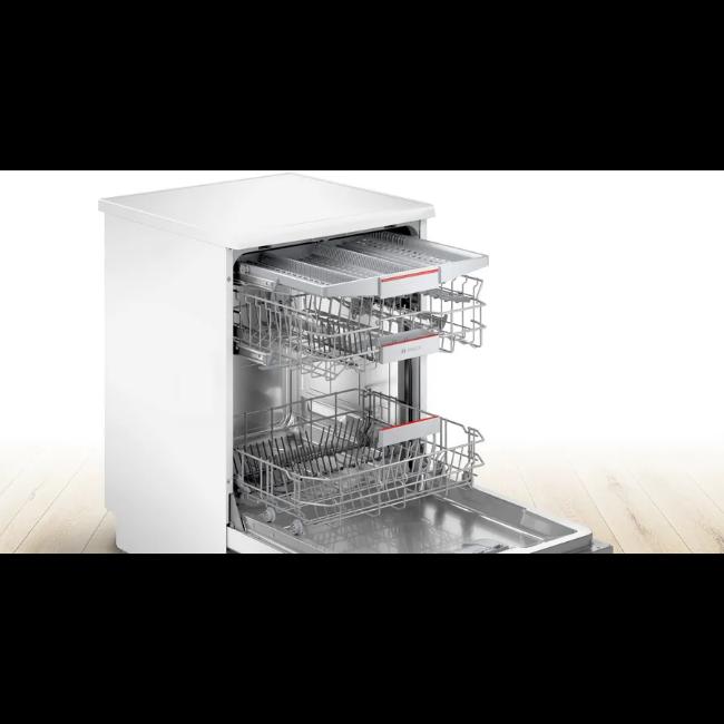 Bosch Series 4 Freestanding Dishwasher White 60cm SMS4EMW06G Silence Plus