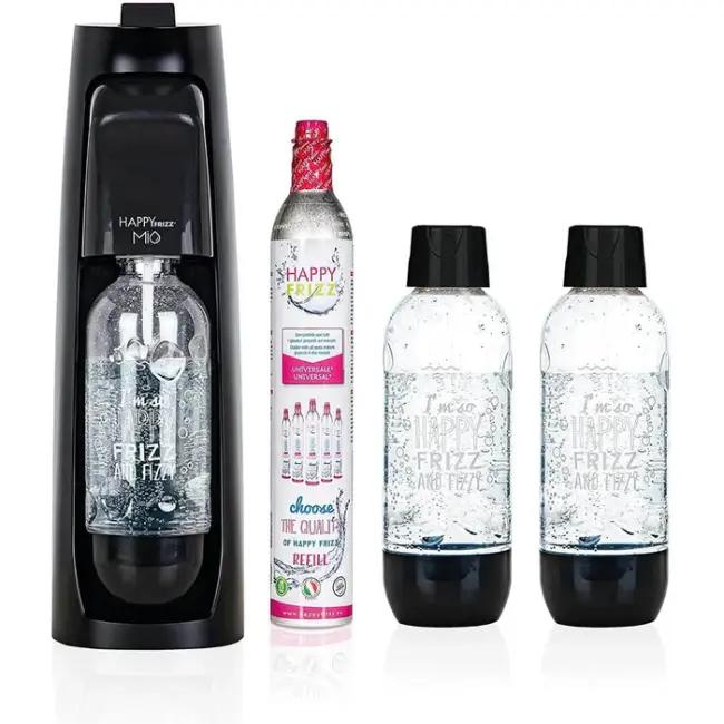 Happy Frizz MIO Soda Maker Black Bottles