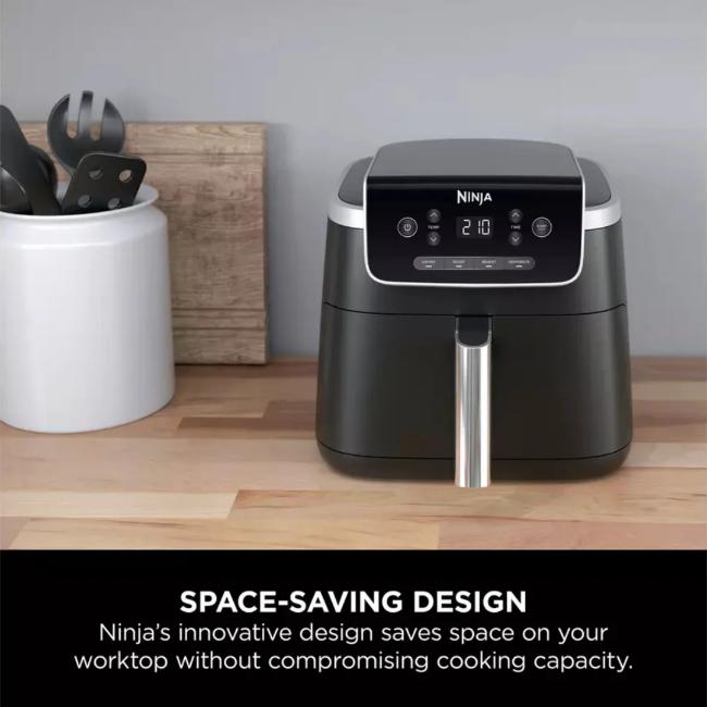 Ninja 4.7L Digital Air Fryer Black | Air Fry, Roast, Reheat, Dehydrate