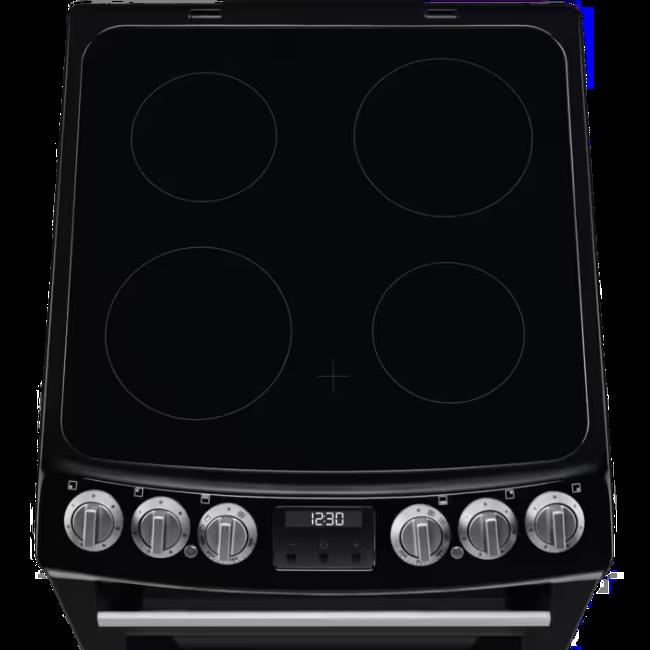 Electrolux Electric Cooker with Ceramic Hob, Double Oven - Black