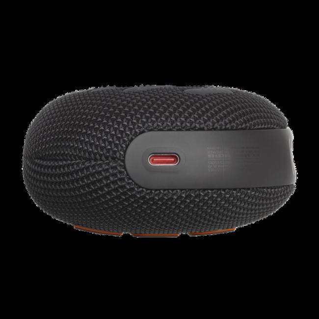 JBL Clip 5 Black Bluetooth Portable Speaker with Carabiner & JBL Logo
