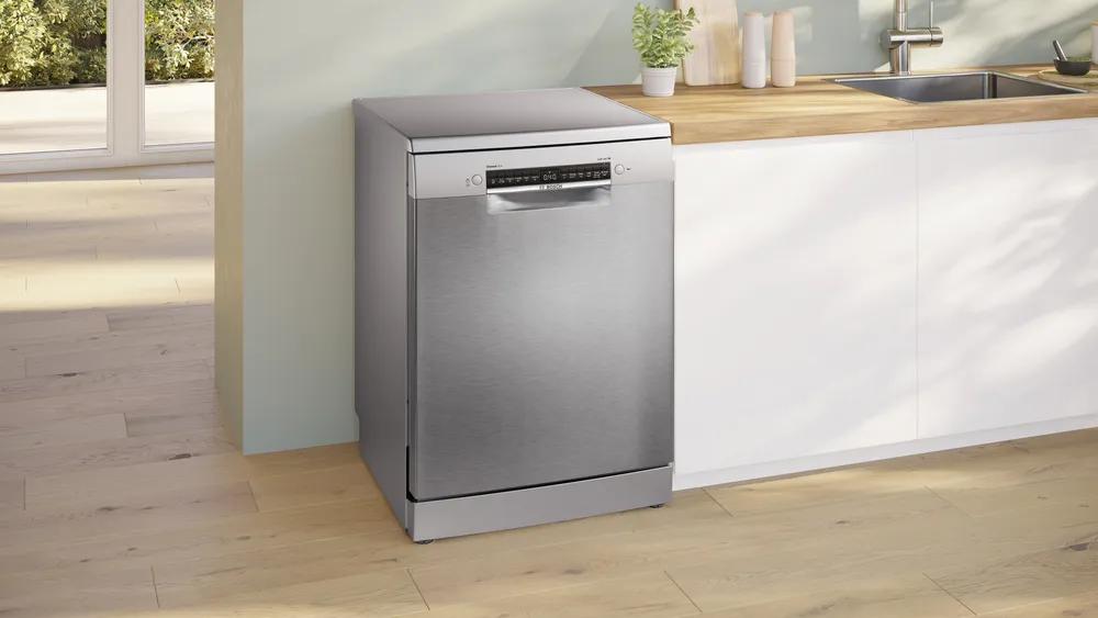 Bosch Series 4 Freestanding Dishwasher Stainless Steel 14 Place Settings ExtraDry Silence Plus Rackmatic Home Connect