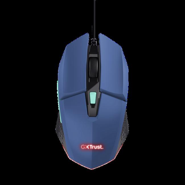 Trust GXT 109 Felox Wired Gaming Mouse - Blue, LED, Programmable Buttons