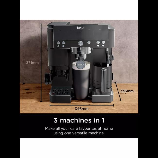 Ninja Espresso Coffee Machine - Black | Grind | Froth