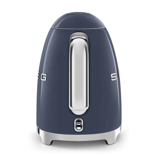 Smeg 50's Retro Style Navy Blue 1.7L Kettle with 3KW Power, 360 Swivel Base, Auto Shut-off, and Removable Limescale Filter