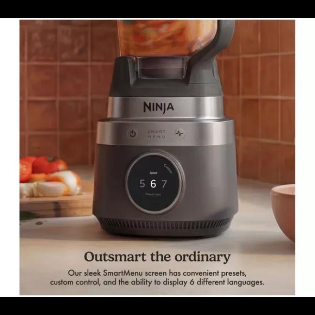Ninja CrushBOSS 2-in-1 Blender LB301UKBK Onyx 1200W with 2.1L Jug & 710ml Tumbler - BPA Free, Auto-iQ, Pro Extractor Blades, Smart Presets, VesselDetect, Includes Strawberries, Bananas, Ice, Blueberries