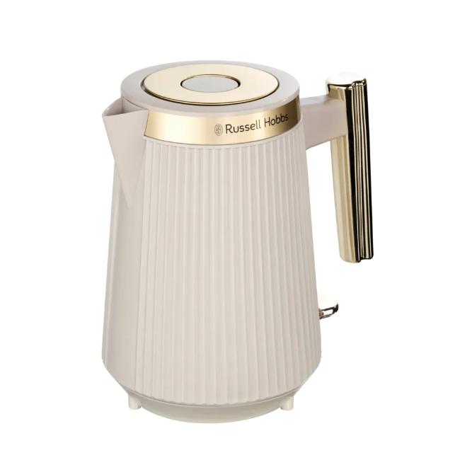 Russell Hobbs Bronte Kettle Stone 1.7 Litres Gold accents Matte finish Interior illumination