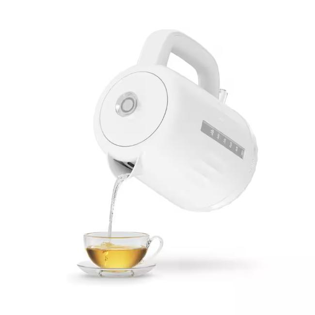 Kenwood Ripple 1.5L White Kettle ZJP06.000WH - 3000W Rapid Boil, Perfect Pour Spout, Removable Filter, Water Level Indicator, Automatic Boil-Dry Protection, 22.35 x 18 x 24.75 cm
