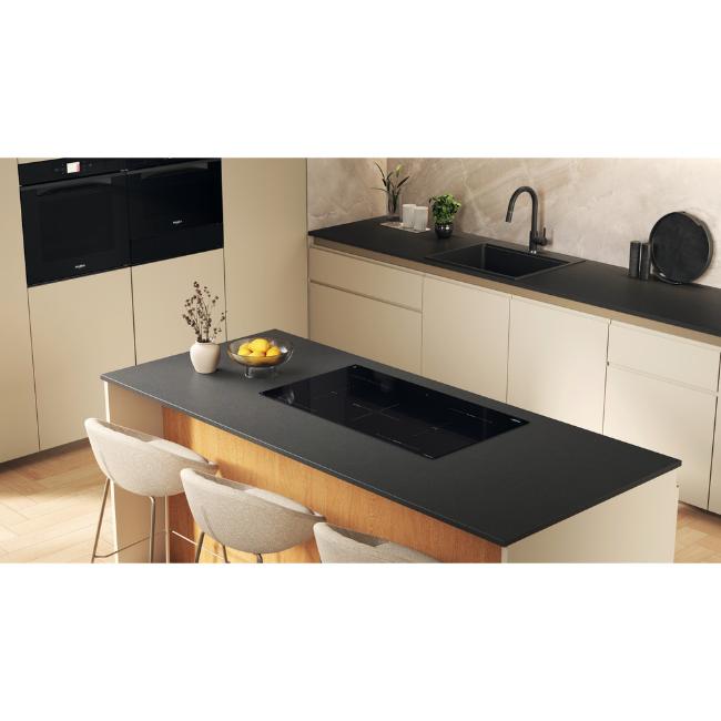 Whirlpool Induction 90cm Hob - Black, 5 Burners, Touch Control