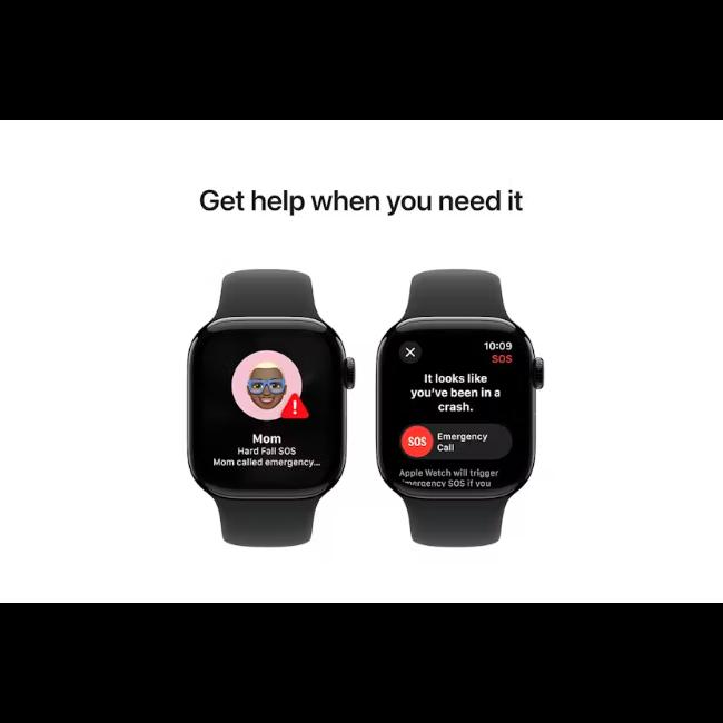 Apple Watch Series 10 46mm Smartwatch | Jet Black with Black Band | GPS | Health & Fitness Tracking