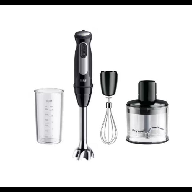 Braun MultiQuick 5 Pro Hand Blender MQ55236M 1000W 25 Speeds + Turbo with Beaker Whisk Chopper Attachment BPA Free Dishwasher Safe