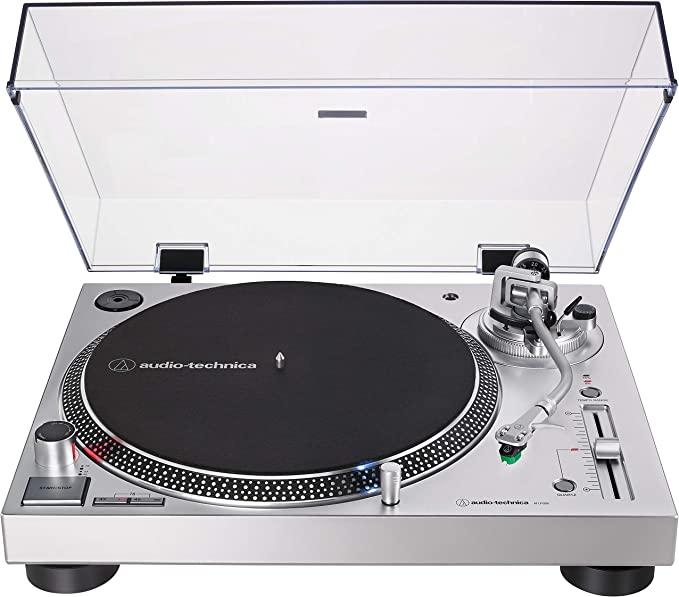 Audio-Technica LP120XUSB Direct Drive Turntable Silver with Start/Stop