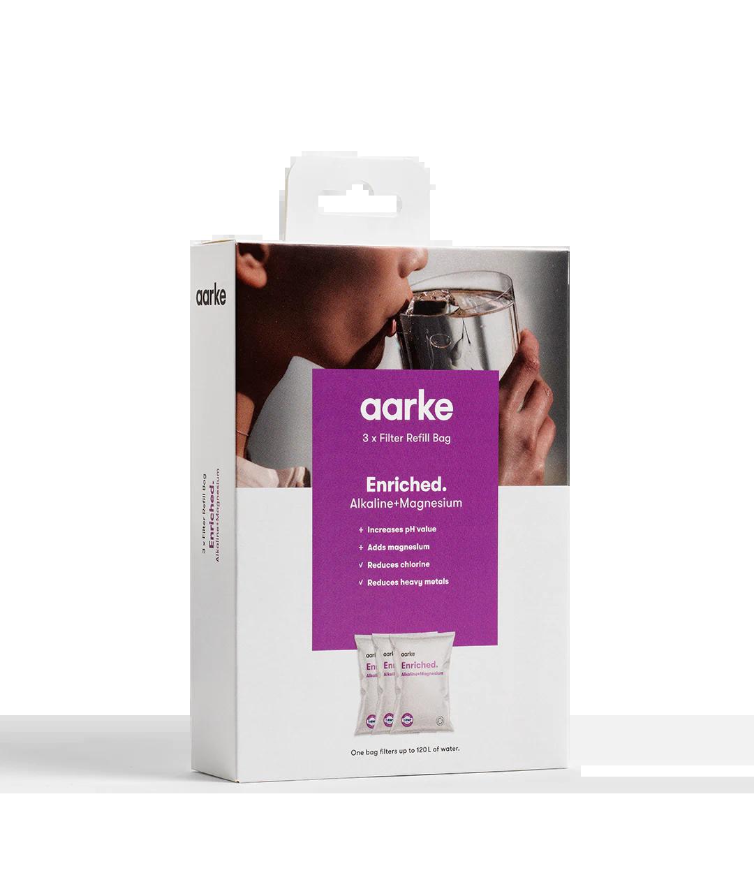 Aarke Enriched Filter Granules Refill 3 Pack for Aarke Purifier - Alkaline Magnesium Mineralized Water