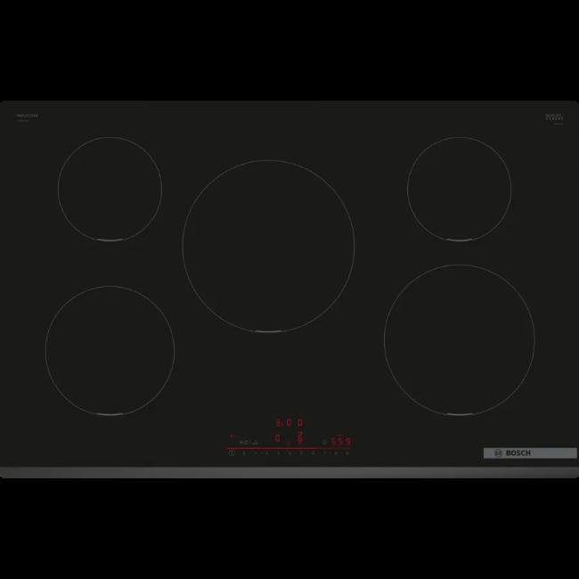 Bosch Series 6 80cm Induction Hob with 5 Cooking Zones and Touch Controls