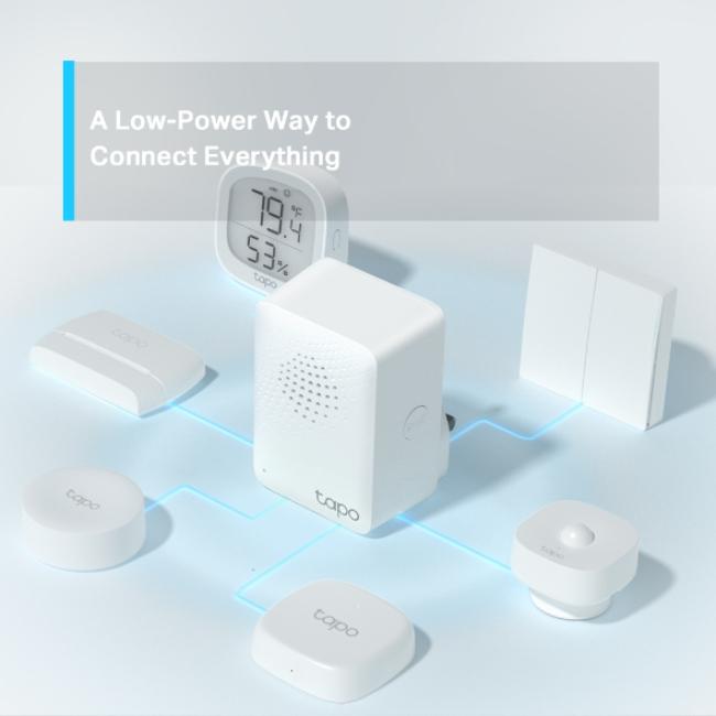 TP-Link Smart IoT Hub with Chime | Smart Alarm, Doorbell, Whole Home Coverage, Low-Power Wireless, Tapo Ecology, Wi-Fi, Up to 64 Devices