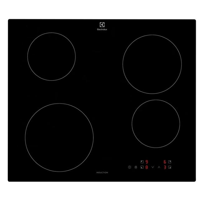 Electrolux 300 Series 60cm 4 Zone Induction Hob Black LIB60420C with Booster Function Key Lock Touch Controls
