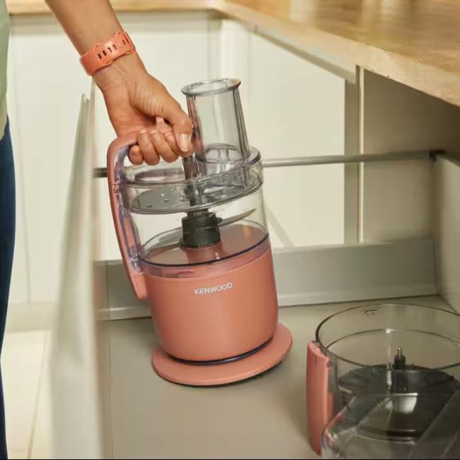 Kenwood MultiPro Go Food Processor Clay Red 650W Chopping Slicing Grating