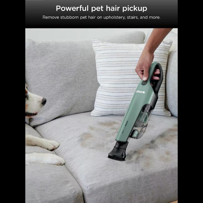 Shark UltraCyclone Pro Cordless Handheld Vacuum Cleaner Teal 160W 0.5L XL Dust Cup 10 Min Run Time Washable Filter 2 Speeds 2 Year Guarantee Lithium-ion Battery Crevice Tool Scrubbing Brush Precision Duster Tool