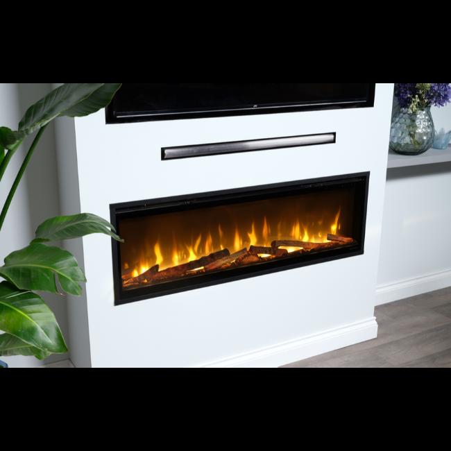 Dimplex Ignite Evolve 50" Wall Fire 2kw Black with Optiflame Technology and Log Set