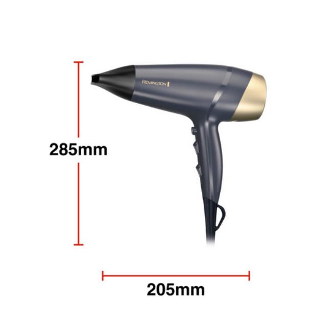 Remington Sapphire Luxe Hair Dryer 2200W | Navy, Champagne, Blue, Gold | Ionic Conditioning, Diffuser