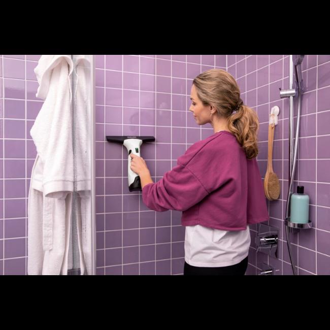 Kärcher WV 2 Plus Window Vac - White, with Spray Bottle, Microfibre Cloth, Glass Cleaning Concentrate