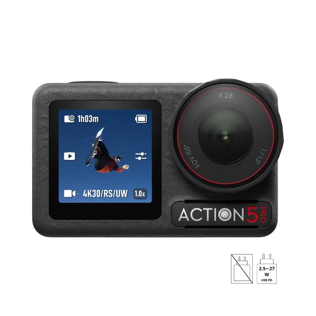 DJI Osmo Action 5 Pro Standard Combo Action Camera 4K/60fps Dual OLED Touchscreens Waterproof
