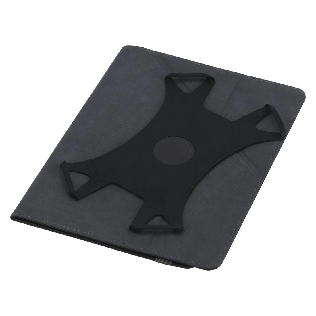 Hama 360° Universal Tablet Case for 9"-11" Tablets - Black, Polyurethane, 320g, with Stand Function and Elastic Strap