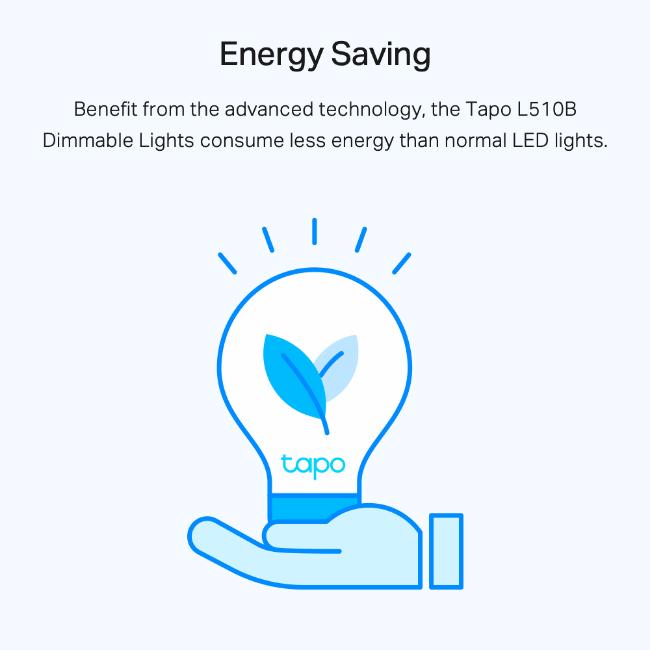Tapo Smart Wi-Fi Dimmable Light Bulb | Voice Control, Remote Control, Schedule