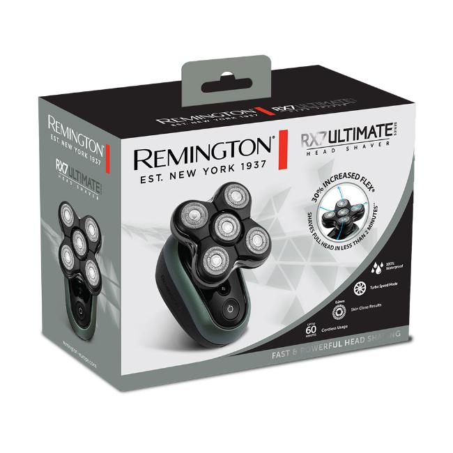 Remington RX7 Head Shaver for Men - 5 Head, Cordless, Waterproof, Pop-up Trimmer, XR1600