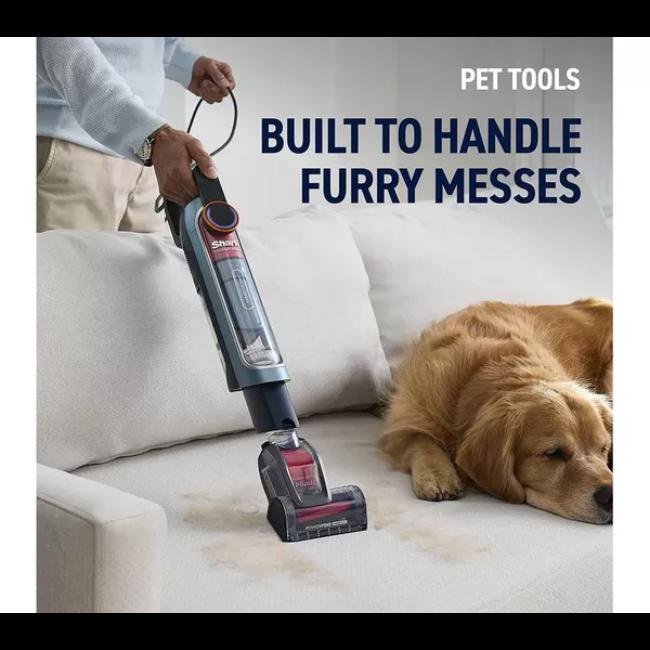 Shark PowerDetect Transformer PowerTrio Upright Vacuum LX5000UKT Chimera Blue 4-in-1 Detect & Reveal Anti Hair Wrap Plus Anti-Allergen Seal DuoClean Detect Upright Stick Handheld Vacuum Cleaner