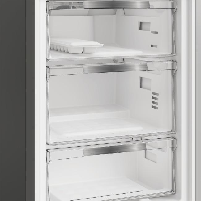 Hotpoint Freestanding Fridge Freezer Black No Frost Even Flow