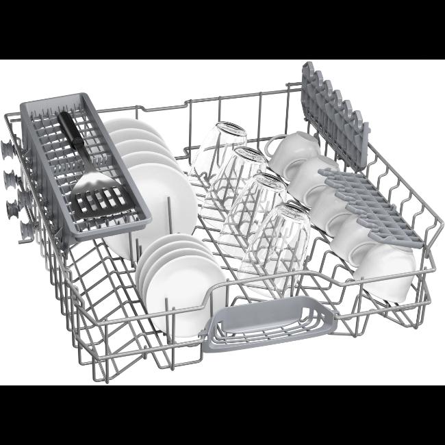 Bosch Serie 2 60cm Semi-Integrated Dishwasher SMI2HTS06G Brushed Steel 13 Place Setting Extra Dry Home Connect EcoSilence Drive SpeedPerfect+ AquaStop