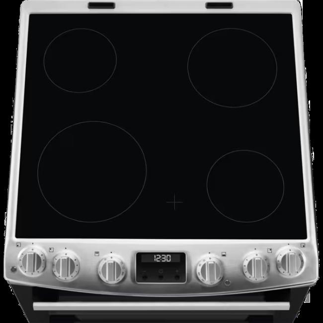 Electrolux 60cm Electric Cooker | Stainless Steel, Black | 4 Burners