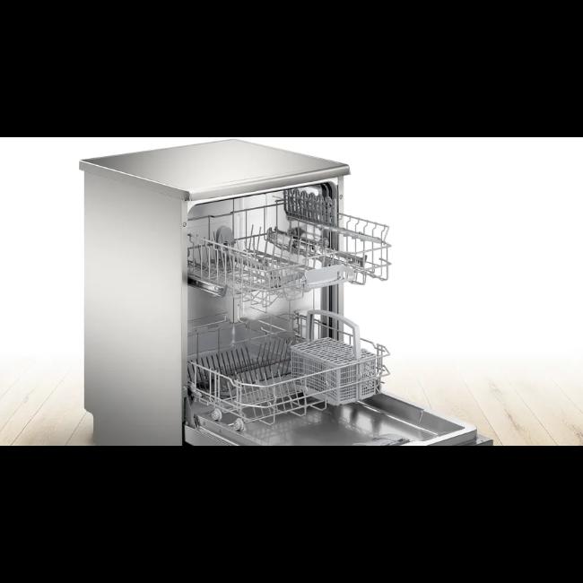 Bosch Series 2 Freestanding Dishwasher - Stainless Steel, ExtraDry, Silence Programme, Auto Programmes, Anti Fingerprint