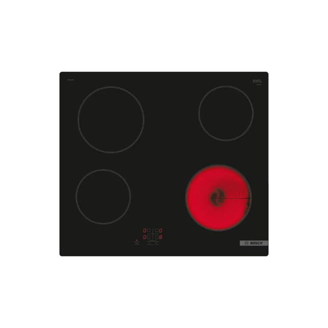 Bosch Serie 2 4-Zone Black Electric Ceramic Hob with Touch Controls