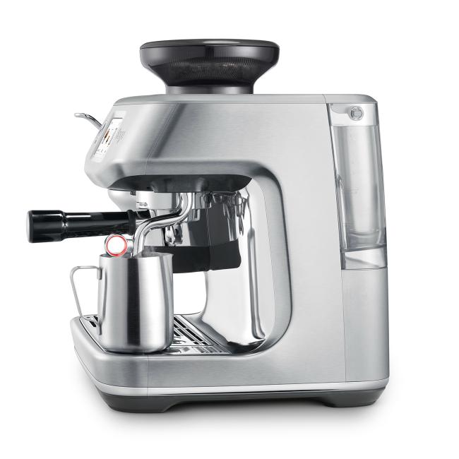 Sage Barista Touch Impress Espresso Coffee Machine Brushed Stainless Steel with Cold Extraction, Impress Puck System, Auto MilQ, ThermoJet Heating, 30 Grind Settings, Touchscreen, Barista Guidance, Cold Brew, Cold Espresso, 14 Presets, 15-bar Pressure, 9-bar Extraction