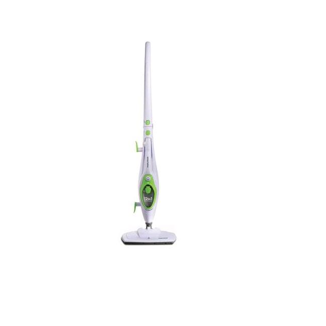 Morphy Richards 12-in-1 Steam Cleaner Green Handheld Upright 1600W 30 Seconds Heat Up 5 Metre Cord