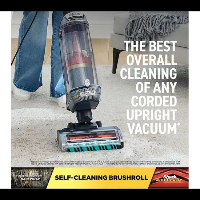Shark PowerDetect Transformer PowerTrio Upright Vacuum LX5000UKT Chimera Blue 4-in-1 Detect & Reveal Anti Hair Wrap Plus Anti-Allergen Seal DuoClean Detect Upright Stick Handheld Vacuum Cleaner