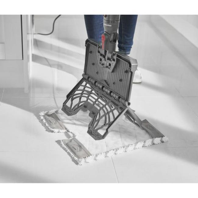 Shark Klik n' Flip Steam Mop S6003, Steam Blast, Dirt Grip Pads, Bordeaux/Steel Grey